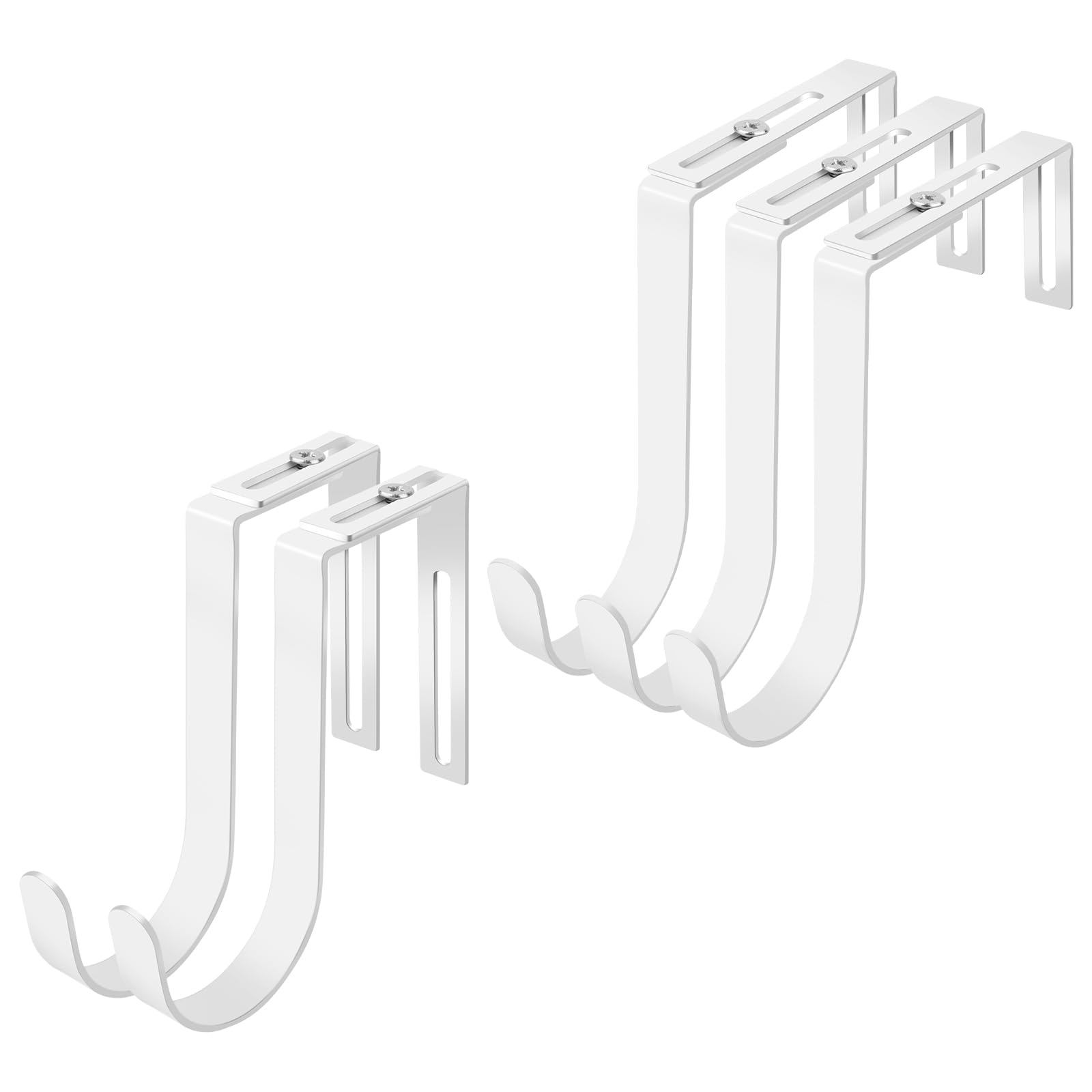 Yinsiskyer Adjustable Over The Door Hooks, Premium Metal Hooks for Hanging, Heavy Duty Door Coat Hangers and Towel Door Hangers, Cubicle Hook fits 1 3