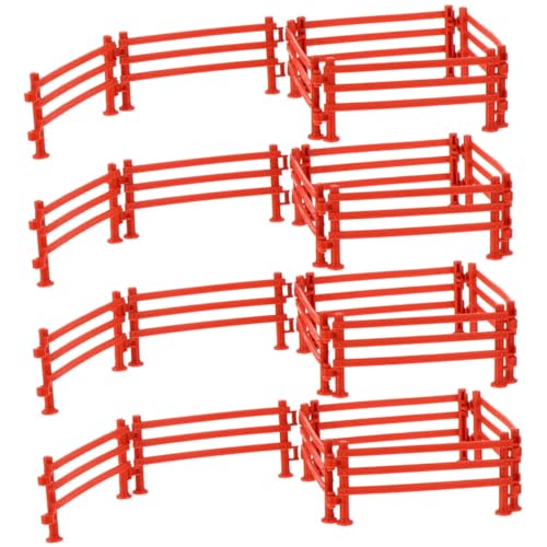 Clôture en plaques de sable marron en PP pour ferme jouet (100 pcs)