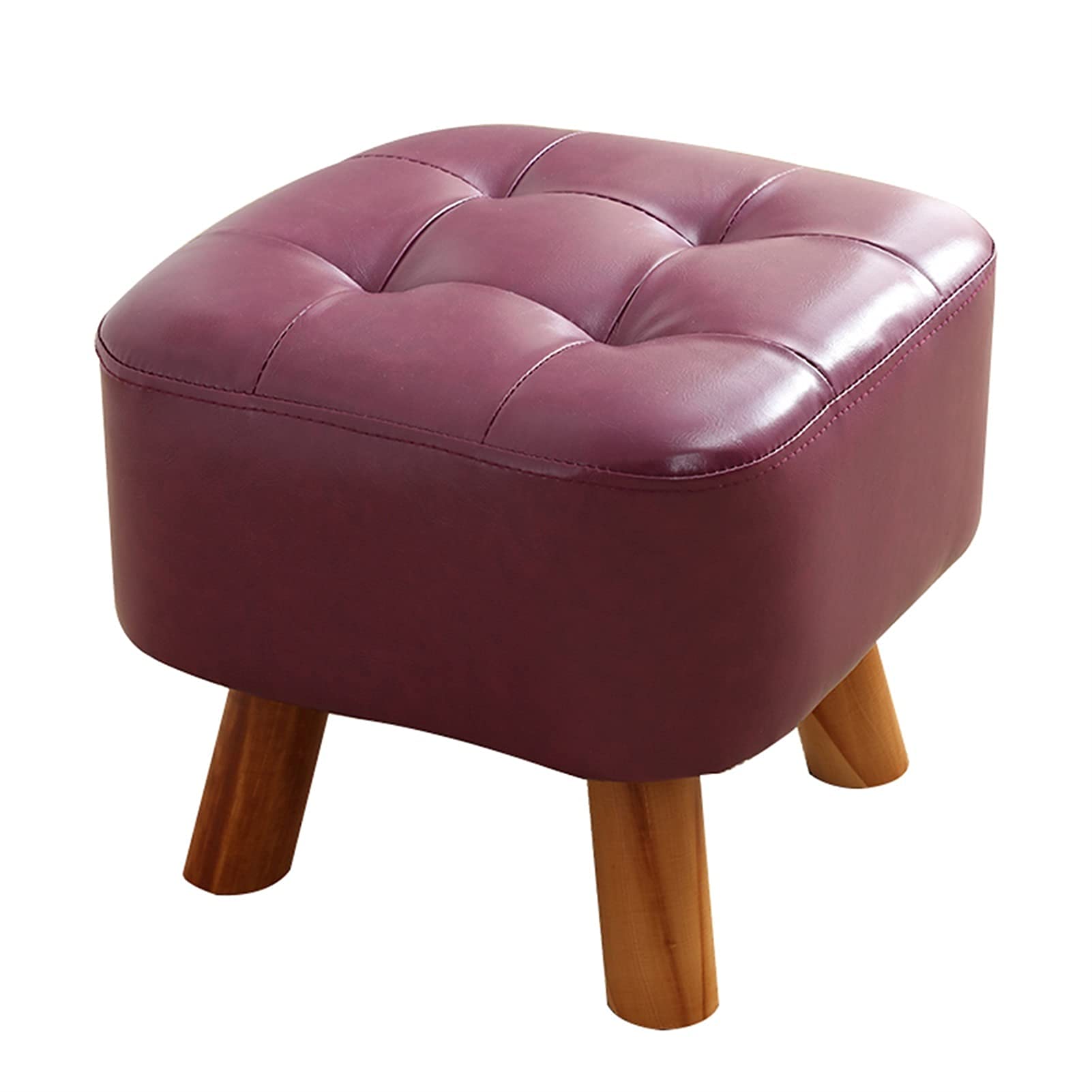 Tabouret de ménage en similicuir uni pour enfant et maison