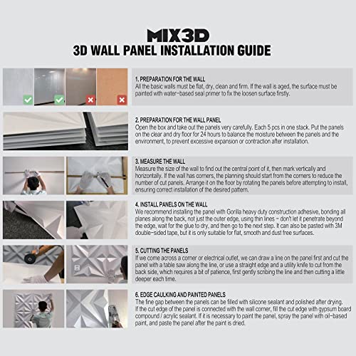 Mix3D Decorative 3D Wall Panel 12" X 12" Pvc Black Wall Panels For Interior Wall Decor, Pack Of 33 Wall Tiles 32 Sq. Ft #TOP7