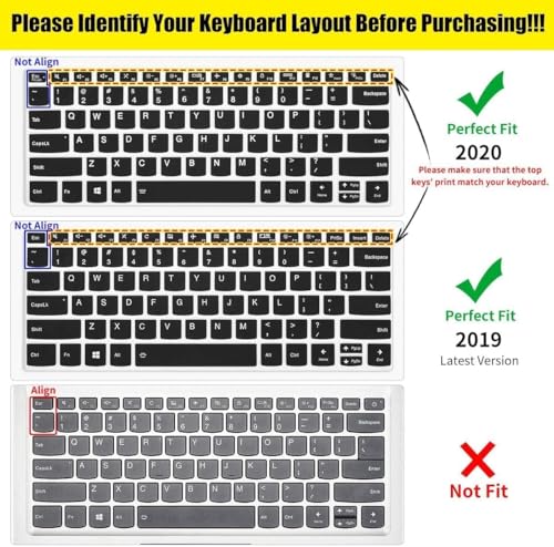 Image of Oaky Keyboard Protector Cover for Lenovo ideapad Slim3 & Slim5 14 inch Laptops Waterproof Dust-Proof Ultra Thin Keyboard Skin Protector - TPU