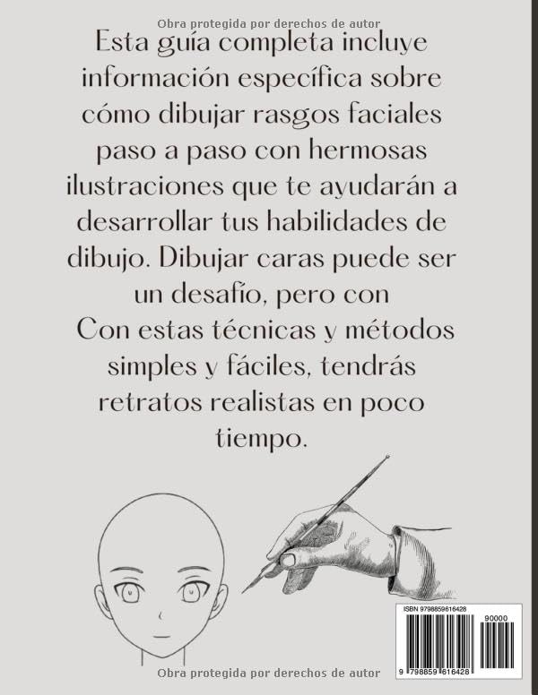 Miniatura 2 de Aprender a Dibujar Caras Manual de dibujo de caras para principiantes con técnicas e instrucciones fáciles Regalo perfecto para adolescentes y