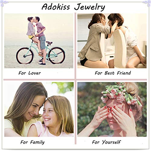 Adokiss Jewellery 14K White Gold Ring Women, 6 Claw Setting Round Moissanite Engagement Rings for Women, White Gold Size N 1/2, Gift for Birthday, Valentine's Day, Christmas steampunk buy now online