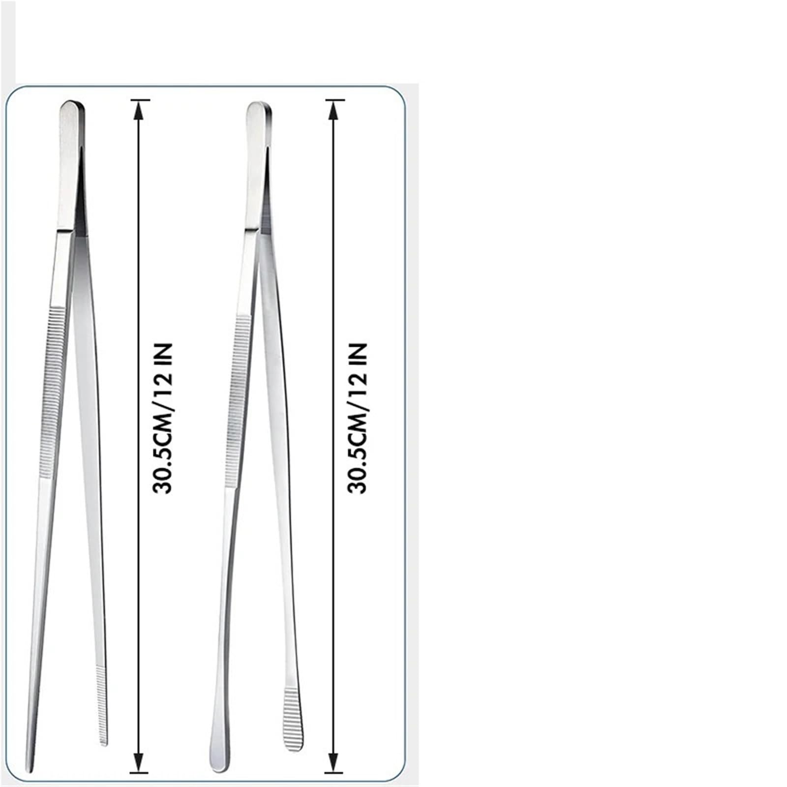 Pinzette Küche 5-teiliges Pinzetten-Set aus Edelstahl for Lebensmittel, Kochzangen, Pinzetten for Grillen, Backen, Salat, Steak, Buffet – Küchenwerkzeuge