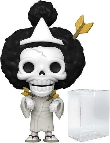 Miniatura 7 de POP One Piece - Brook Bonekichi Funko Pop! Figura de vinilo (recubierta con funda protectora compatible con caja emergente) multicolor, 3.75 pulgadas