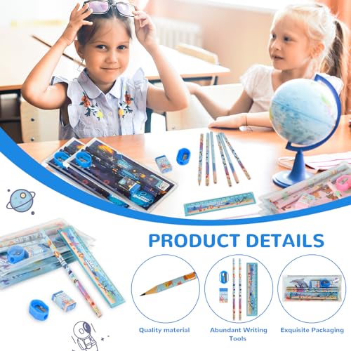 Set de 24 kits de papelería con lápices y accesorios miniatura 3