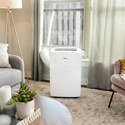Image of LG 7000 BTU (DOE) / (10500 ASHRAE) Portable Air Conditioners Cools 300 Sqft Easy Install & Remote Control LCD Display Eco-friendly Small Room Air Conditioner AC Unit Cool Home White LP0723WSR