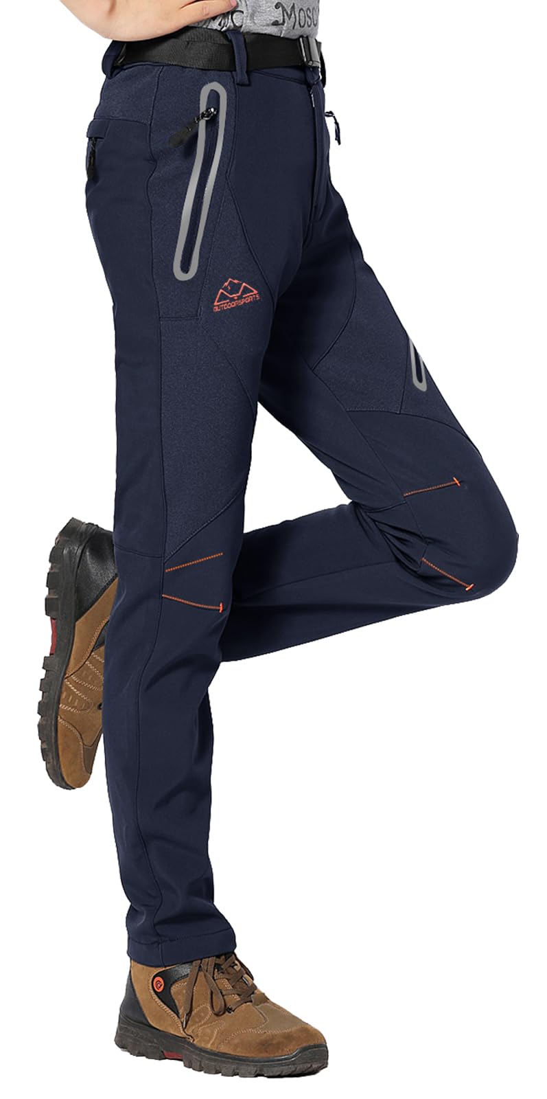 Rdruko Women's Snow Pants Waterproof Insulated Fleece Thermal Ski Hiking Snowboard Pants