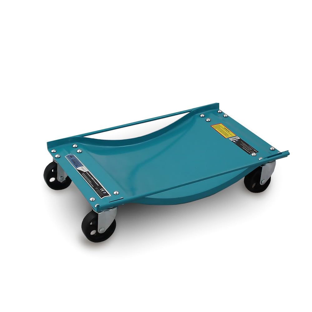 BITUXX® 4 Stück Rangierhilfe für PKW Auto Rangierroller Rangierheber Wagenheber Roller Belastbar bis 450 kg pro Rangierroller