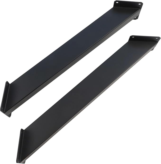 Soportes de ángulo de 45 grados, pack de 2, para vigas y tirantes, conectores de acero resistente para pérgolas, gazebos, decks, patios y casas de árbol, color negro miniatura 4