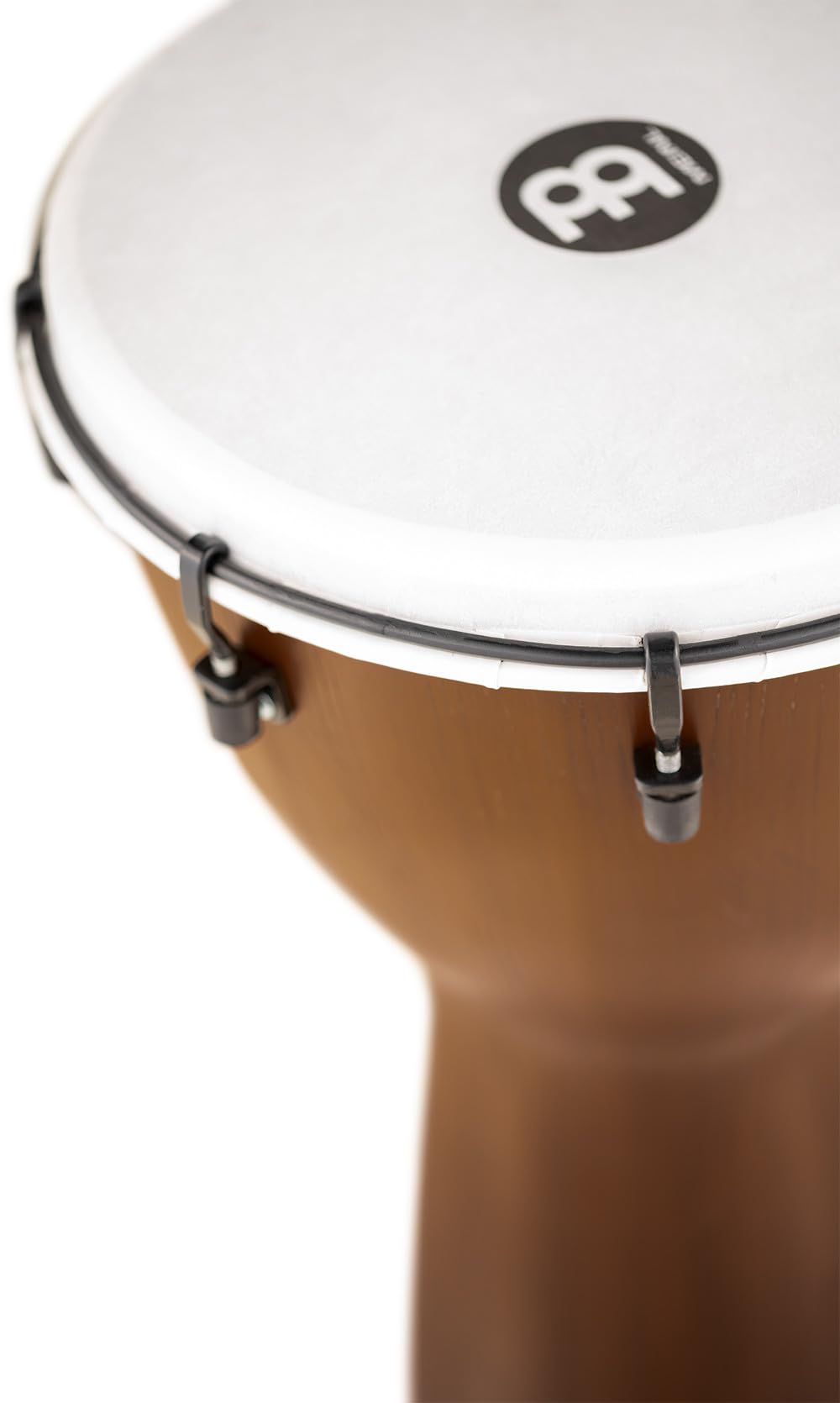 Meinl Percussion Djembe (tutte le stagioni) con guscio e testa sintetici, serie Alpine - NON MADE IN CHINA - 12" Medium Size tuned meccanicamente, 2 ANNI (ADJ12-BW)