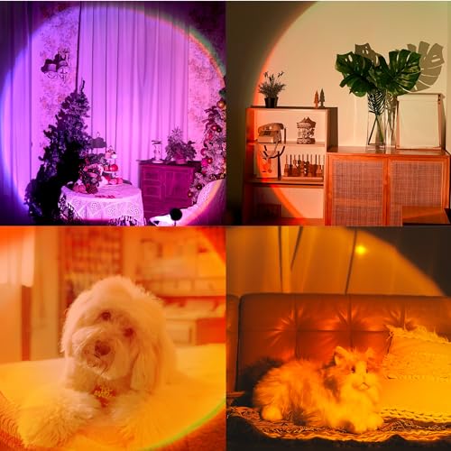 sunset lamp projection not only 21 colors sunset lights 180 degree rotation led light push button switch amp app control projector for party bedroom decor