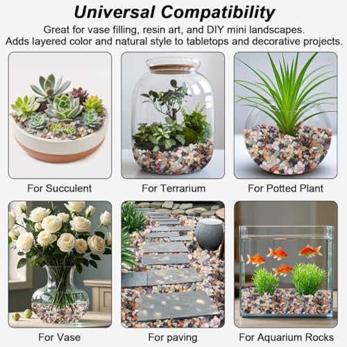 Image of Smoothed River Rocks, Decorative Landscaping Pebbles for Aquarium Fish Tank