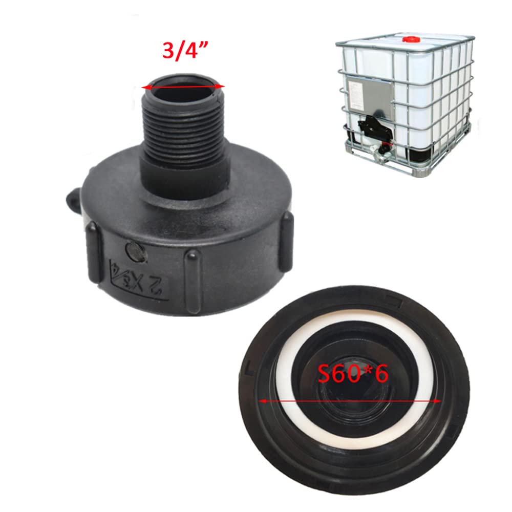 Snapklik.com : IBC Tote Tank Adapter, Drain Adapter S60x6 Coarse Thread ...