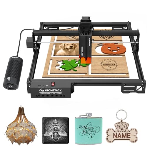 Atomstack A20 Pro V2 20 W Potencia De Salida Cortador Láser Grabado Láser Con F30 V2 Air Assist, App Gravur, Compressed Spot Laser Graviermaschine Para Madera, Metal, Acrílico, Cuero, Regalos Atomstack A20 Pro V2 20 W Potencia De Salida Cortador Láser Grabado Láser Con F30 V2 Air Assist, App Gravur, Compressed Spot Laser Graviermaschine Para Madera, Metal, Acrílico, Cuero, Regalos