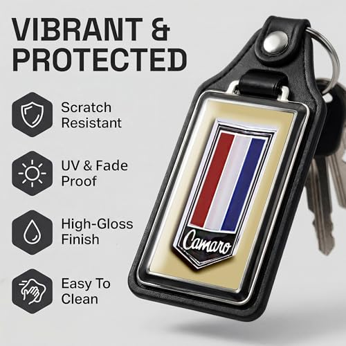 Image of Brotherhood Car Key Chain for Camaro - Classic Models Keychain for Men and Women Gift Key Ring - -