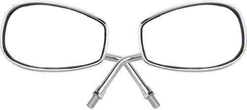 MotorToGo Espejos retrovisores cromados compatibles con Yamaha V Star 650 XVS650A Classic 2002