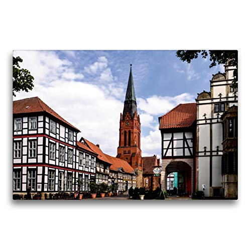 CALVENDO Premium Textil-Leinwand 75 x 50 cm Quer-Format Pfarrkirche St.Martin, Leinwanddruck von Heinz Wösten