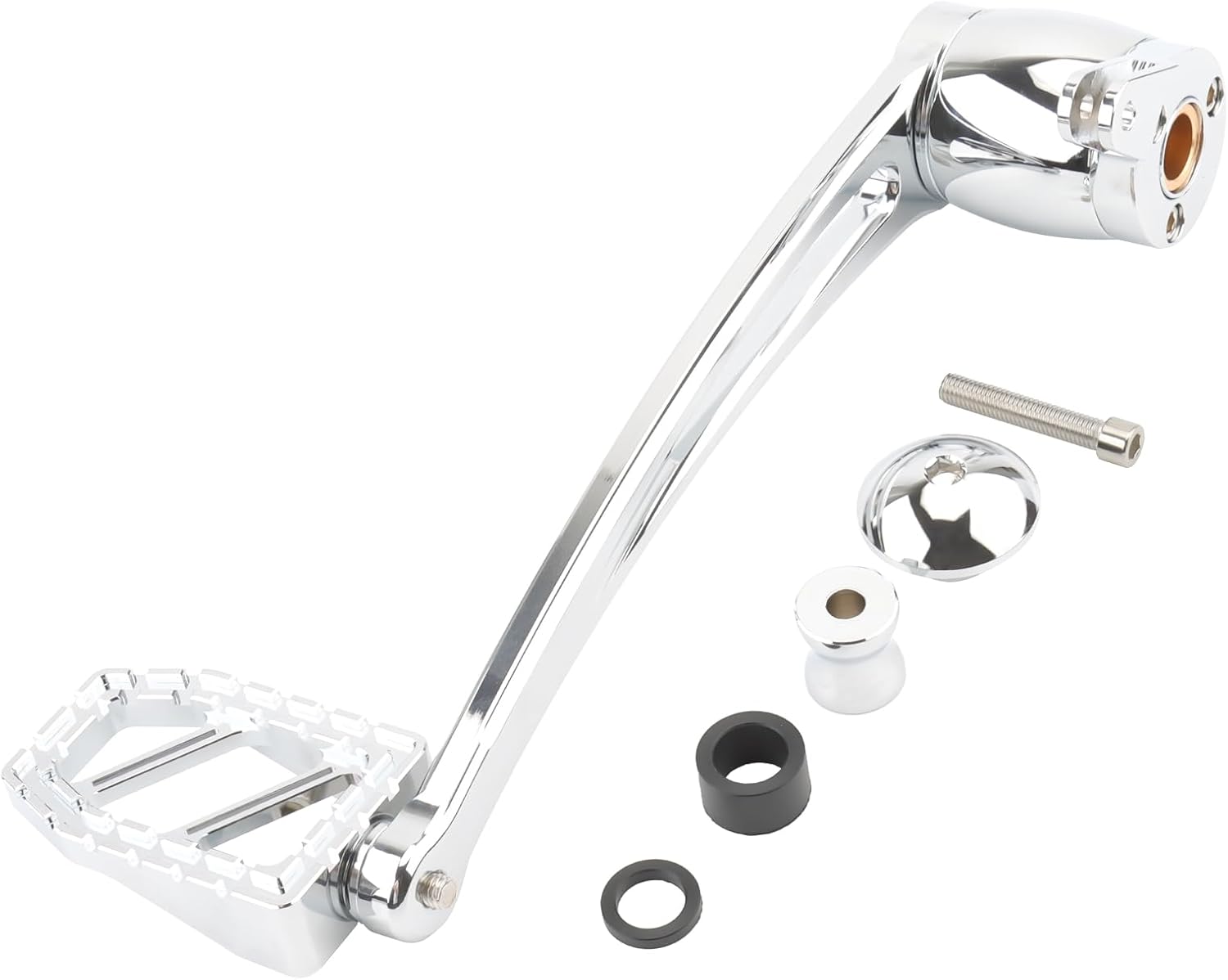 Motorcycle Riot Brake Arm Lever with Peg Pedal for Harley Touring Road King Road Glide Street Glide Electra Glide Trike 2008-2013 (Black)