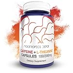 Nootropics Depot Caffeine L-Theanine Capsules | 180 Pills | Contains 100mg of Caffeine and 200mg of L-Theanine | Brain Booster | Energy Supplement | Increase Mental Focus + Alertness |