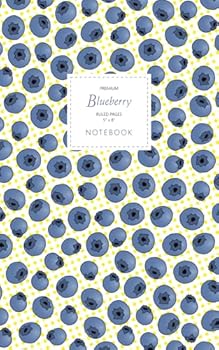 Blueberry Notebook - Ruled Pages - 5x8 - Premium : (Yellow Spot Edition) Fun Notebook 96 Ruled/lined Pages (5x8 Inches / 12. 7x20. 3cm / Junior Legal Pad / Nearly A5)