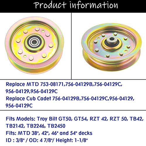 Puleggia tendicinghia piatta per tosaerba