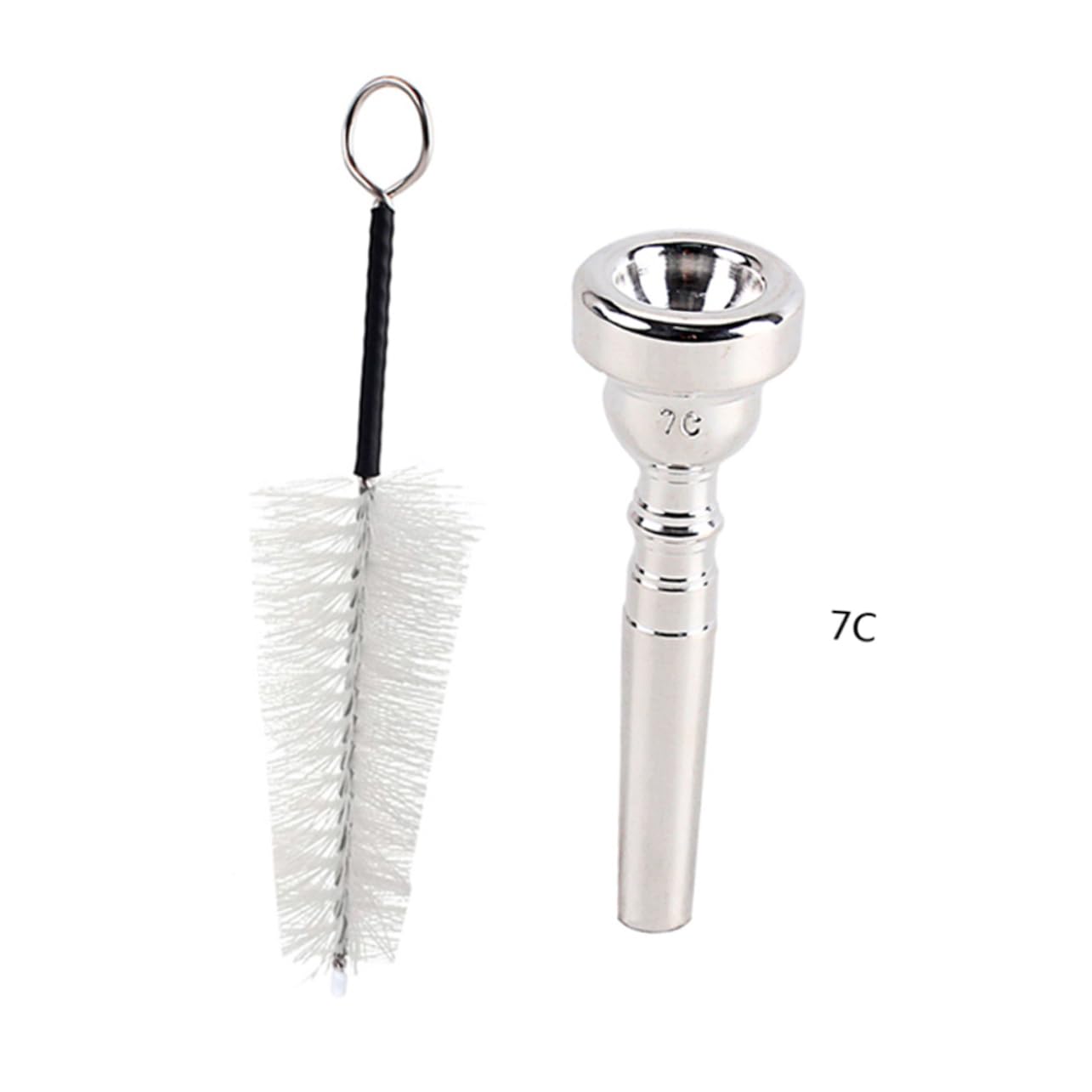 TOYANDONA 3pezzi Spazzole Per Tromba Metallo Placcato Argento Con Forma Professionale Pulizia Facile e Suono Per Musicisti Principianti e Professionisti