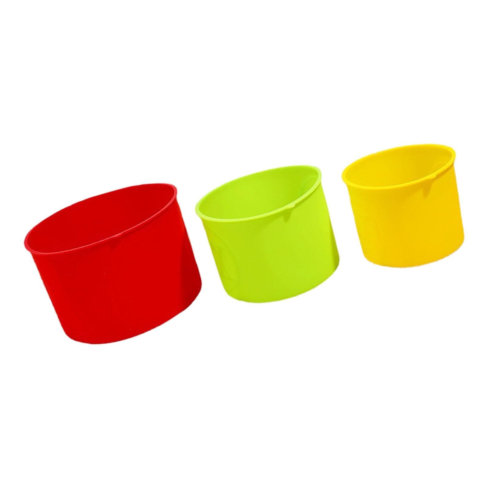 Oxxggkao Of 3 Colorful Round Silicone Cake Molds for Baking Desserts and Pastries Bakeware for Parties and Family Gatherings Dishwasher Safe Molds