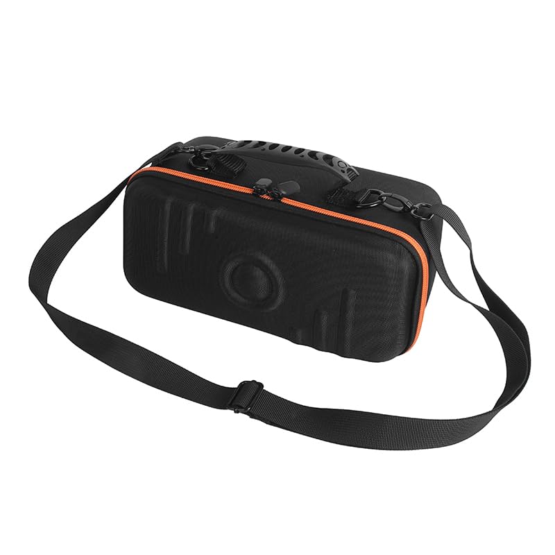 Housse Coque Étui pour Marshall Middleton II/Middleton Enceinte Bluetooth Portable,Housse de Protection Sacoche de Transport Sac à Bandoulière pour Marshall Middleton 2,Noir Orange