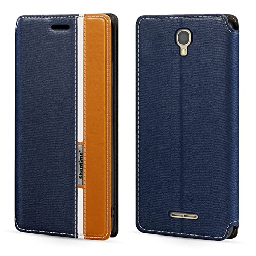 Coque pour Alcatel One Touch Pop Star 4G 5070X 5070D - Multicolore - Fermeture magnétique - Étui à rabat en cuir avec porte-cartes pour Alcatel One Touch Pop Star 4G 5070X 5070D (5')