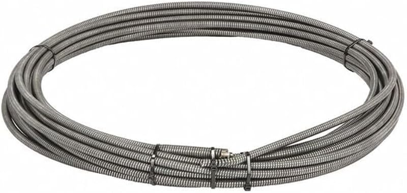 37847 C-32 Inner Core Cable for K-3800 and K-375 Drum Machines, 3/8" x 75' Drain Cleaning Cable, Gray