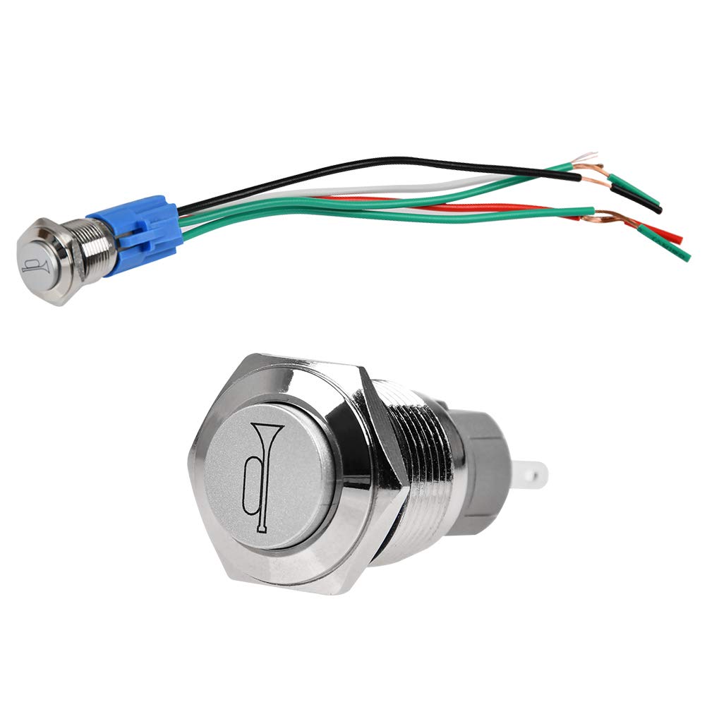 Buy YANSHON 12V Momentary Push Button Switch with Connect wires