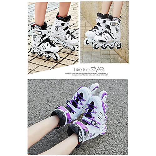 Inline Skates For Adult - Speed Skating Racing Skates High Performance Fitness Skating Shoes Professional Roller For Outdoor Beginners Blades Adult Female #TOP6