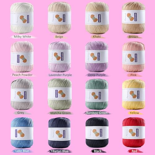 Image of Raffia Yarn for Crochet, Soft Cotton Yarn for Crocheting Summer Beach Bag /Hat, 114 Yards /1.76 Ounce Ribbon Paper Yarn for Beginners DIY Hand Knitting Handbag(Red)