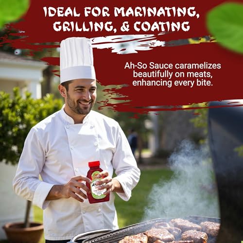 Ah-So Chinese-Style BBQ Sauce, Red Rib – 2 Pack (2 × 15 oz Squeeze Bottles) | Sweet & Tangy Spare Rib Marinade & Glaze for Pork, Chicken & Wings; Classic Takeout Flavor.