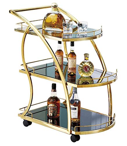 DICOINA Servierwagen Küchenwagen Cateringwagen Barwagen Edelstahl...