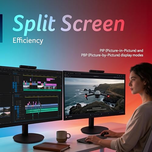 Image of Acer Smartchoice CB272U D6 27 Inch WQHD 2560x1440 IPS Professional Monitor, 120Hz, 1ms VRB, 5MP Webcam, HDR10, DCI-P3 90%, Delta E<1 Colour Accuracy, Ergo Stand, PIP /PBP, AdaptiveSync, Speakers