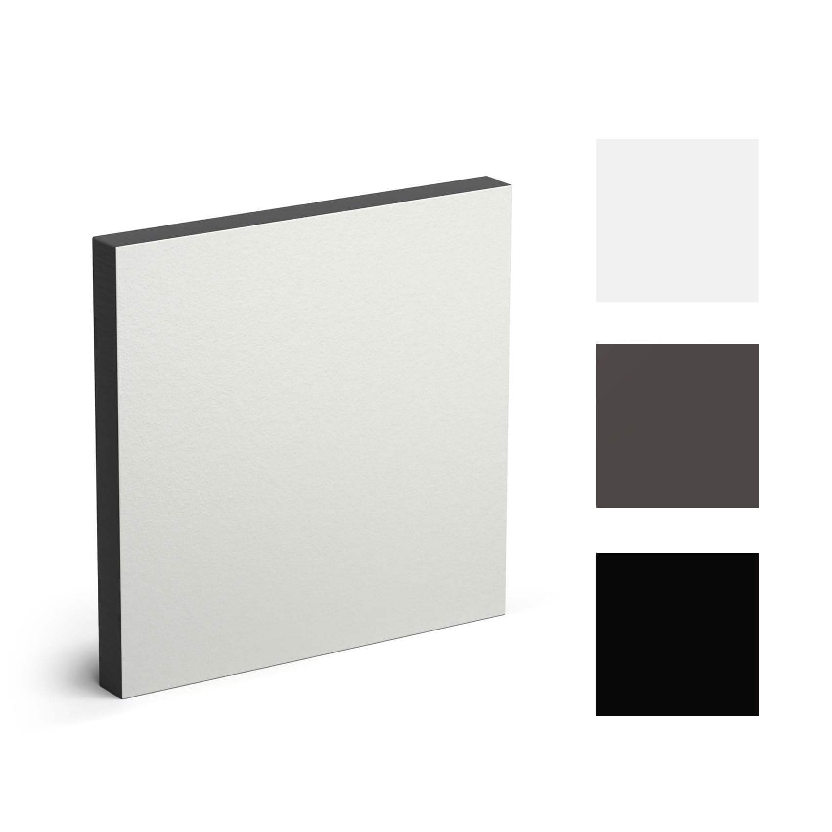 Placas HPL 55 x 60 cm – 10 mm de grosor (gris), duraderas, sólidas, resistentes a la humedad, placas de núcleo sólido, encimera, encimera de baño