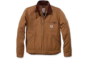 Jack Reacher-Inspired Men's Relaxed Fit Duck Blanket-Lined Detroit Jacket