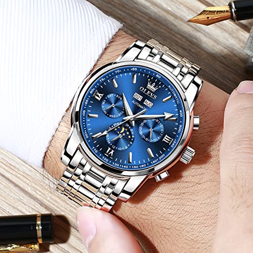 Image of OLEVS Mens Automatic Watches Luxury Self Winding Mechanical