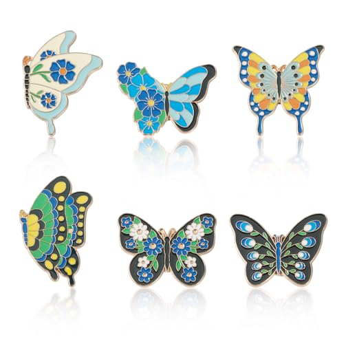 Image of FASHEWELRY Cowboy Brooches Enamel Pins Set Hat Pin Cute Lapel Pin Alloy Western Aesthetic Badge Pins