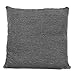 Nielsen Housse de Coussin tricoté Hila, 50x50 cm, Gris foncé / Gris Clair, 100% Coton, tricoté, Oekotex, Motif côtelé, Rayures, Coussin élégant et Confortable, décoratif, Oreiller de canapé