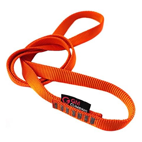 GM CLIMBING One Unit 16mm Nylon Sling Runner 30cm / 12inch (Fluorescent Orange) Cover