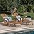 Christopher Knight Home Hayle Outdoor Stained Reclining Acacia Wood Adirondack Chair with Footrest, 67 "W x 29.25 "D x 28.75 "H, Natural Brown