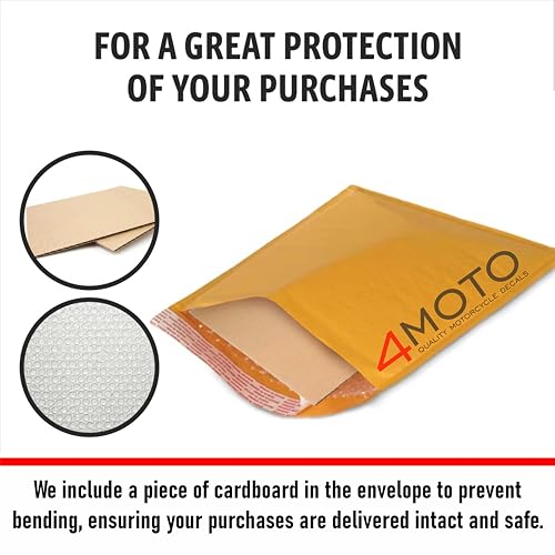 Image of Moto Decals 3D Motorcycle Tank Pad Protector, Universal Gas Tank Scratch Protection Sticker for Sport Bikes, Made in USA, Premium Polyurethane, 8.7x5.5 in (220x150 mm)