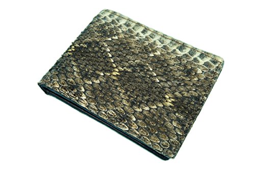 Genuine Rattlesnake Skin Wallet: Bi…