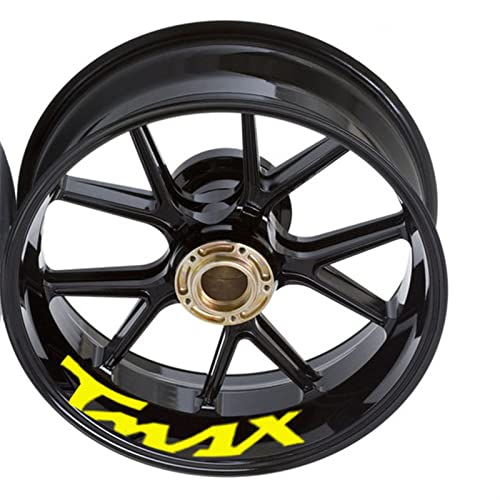 Motorrad-Rad-Aufkleber Streifen Reflektierende Felge Für Yamaha TMAX Xmax NMAX VMAX Tmax Xmax Nmax Vmax Logo (Color : 1 UK)
