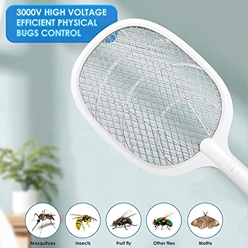 fly swatter,Elektrische Muggenmepper,Elektrische Vliegenmepper | Elektrische Bug Zapper | Dubbele Lagen Meshbescherming… - Image 7