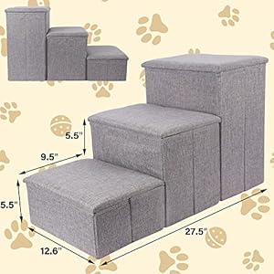 yofit-Dog-Stairs-with-Storage-Foldable-Pet-Steps-for-High-Beds-3-Step-Pet-Stairs-Ramp-Puppy-Toy-Storage-Box-for-Dogs-Cats-Small-Pets-Gray - Cucciolini Doodles   yofit-Dog-Stairs-with-Storage-Foldable-Pet-Steps-for-High-Beds-3-Step-Pet-Stairs-Ramp-Puppy-Toy-Storage-Box-for-Dogs-Cats-Small-Pets-Gray