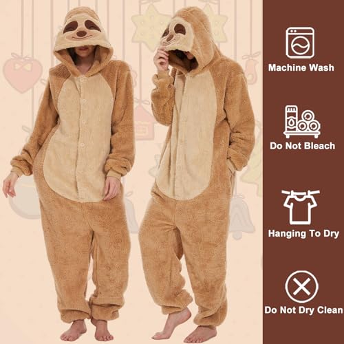 LATH.PIN Pyjamas Jumpsuit Panda Unisex Erwachsene Tier Onesie Cosplay Halloween Karneval Kostüme Damen Schlafanzug Tierkostüme Winter